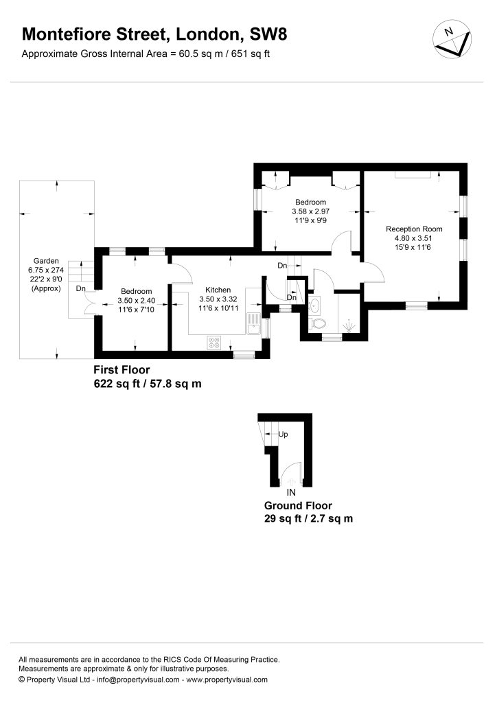 Floor plan – 31 Montefiore Street, SW8