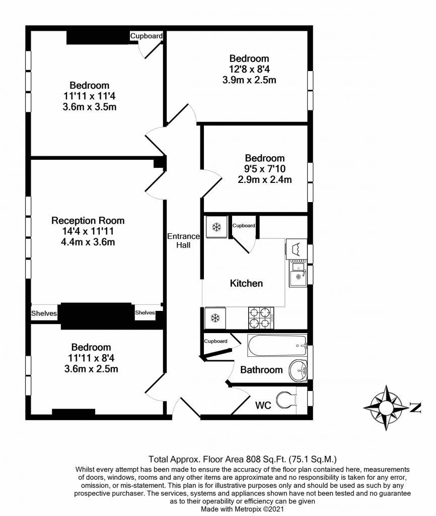 Floor Plan – 61 St John’s Drive, Earlsfield, London SW18 4UW