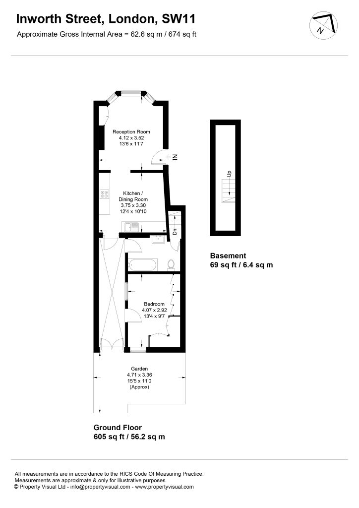 Floor Plan – 56a Inworth Street, SW11