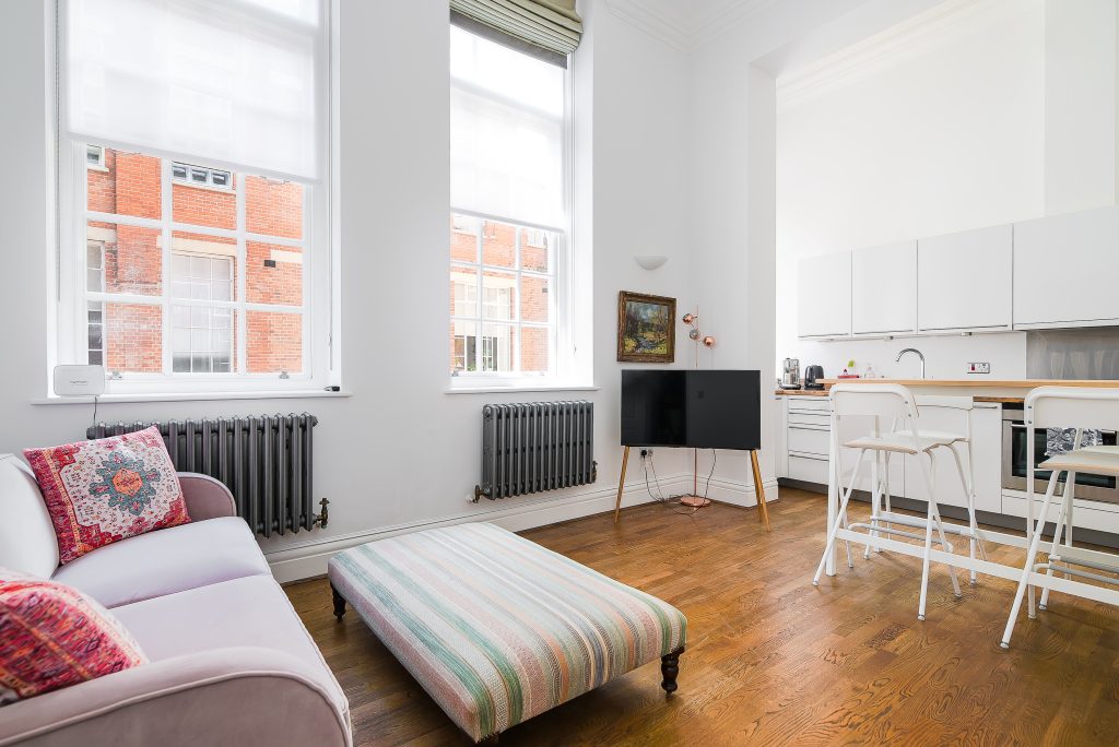 Open Plan Lounge – 12 Mountford Mansions SW11