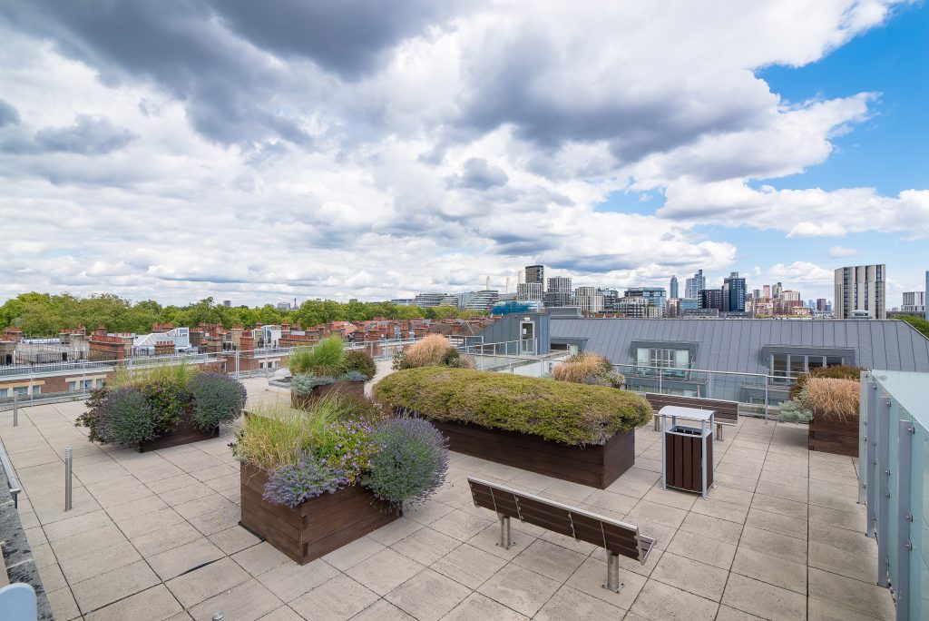 Communal terrace – 12 Mountford Mansions SW11